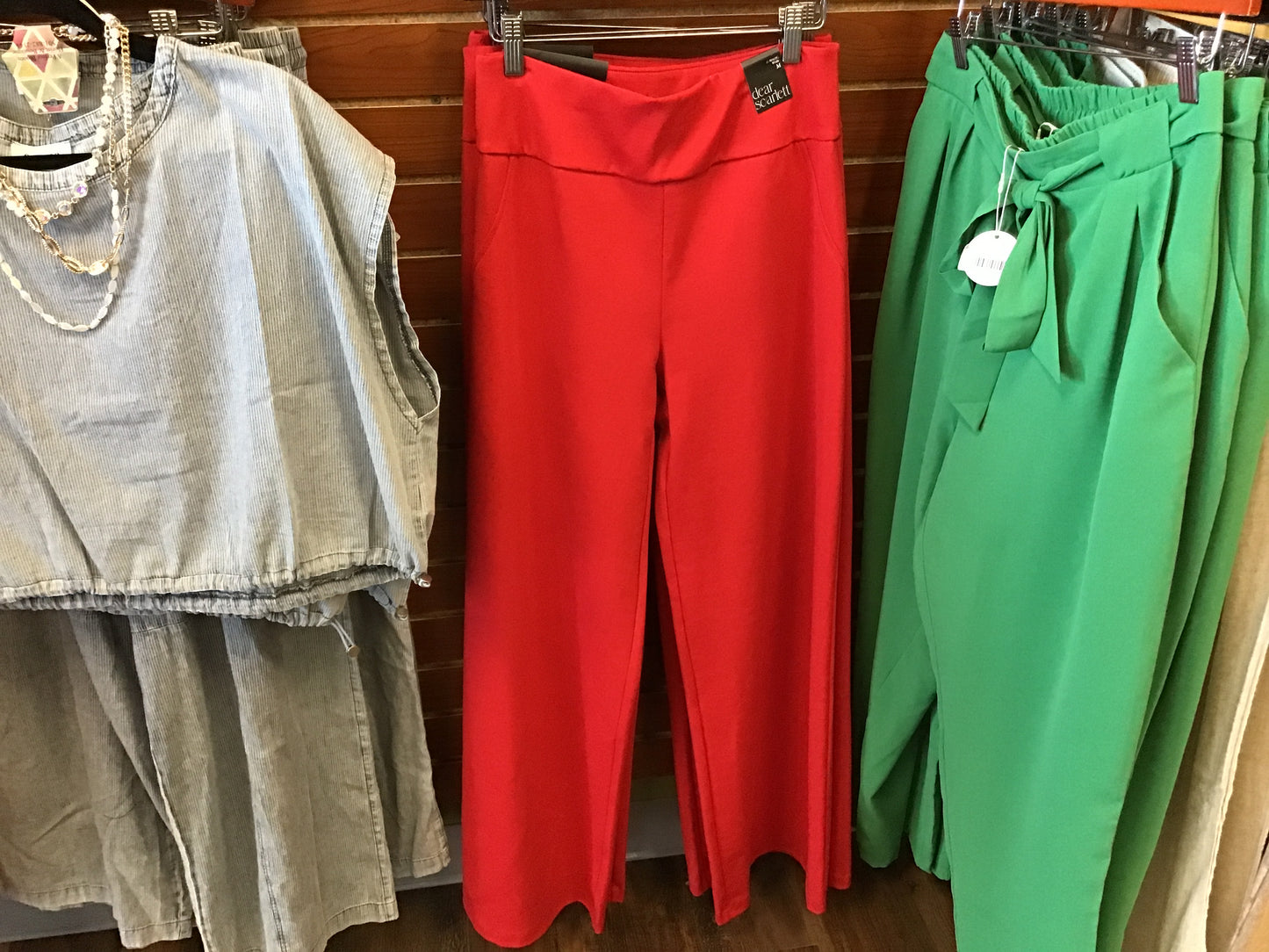 Red Office Pant
