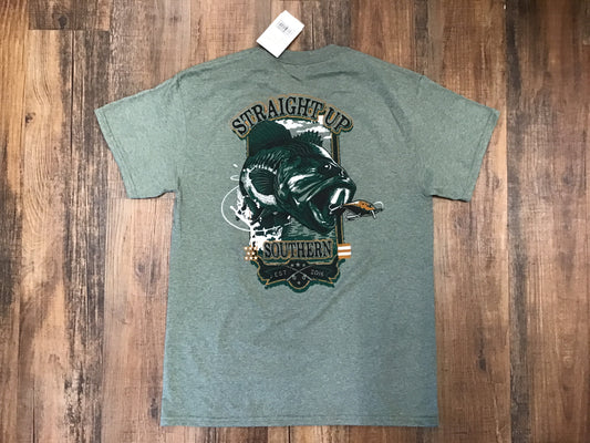 Straight Up Southern Tee Largemouth Chase