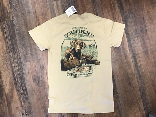 Straight Up Southern Tee Armed & Ready