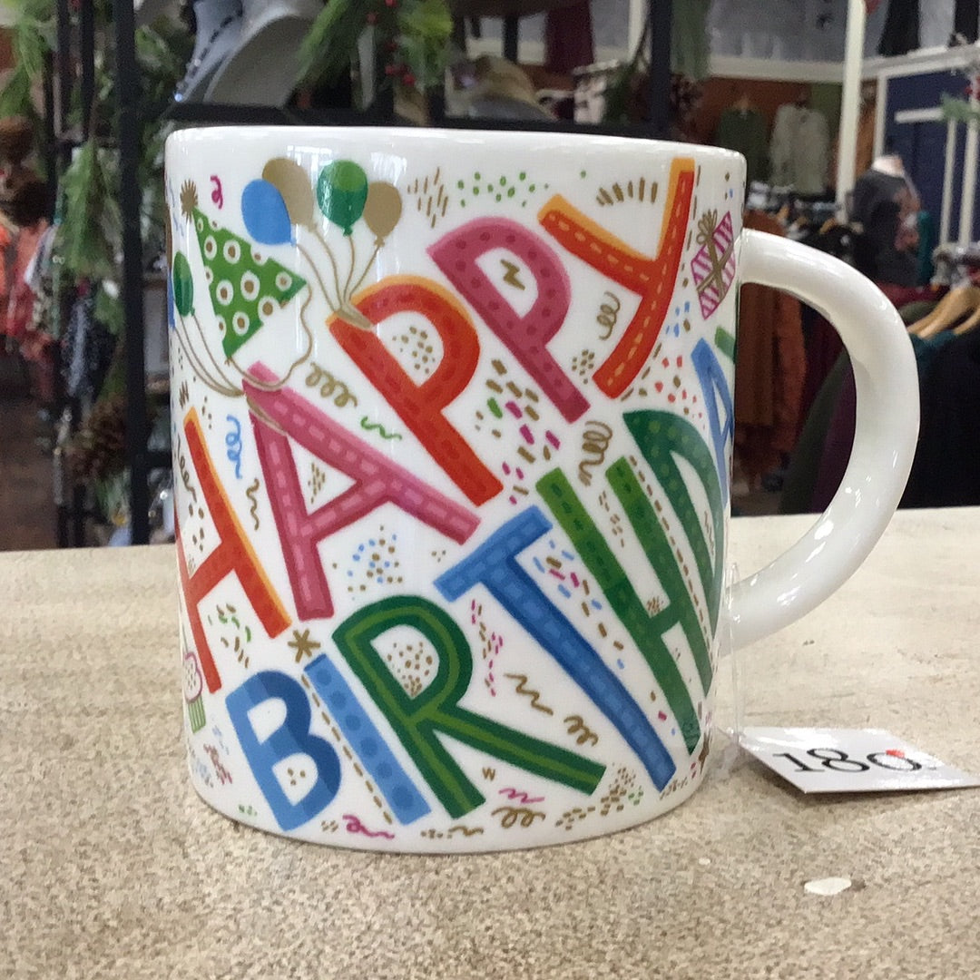 Happy Birthday Party Hat/Confetti Mug