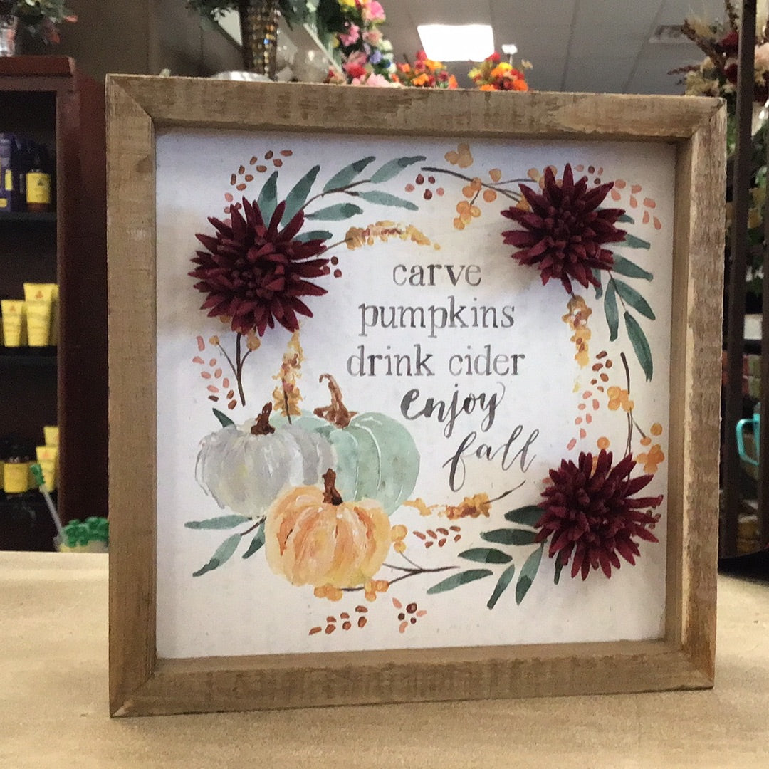 Inset Box Sign - Drink Cider