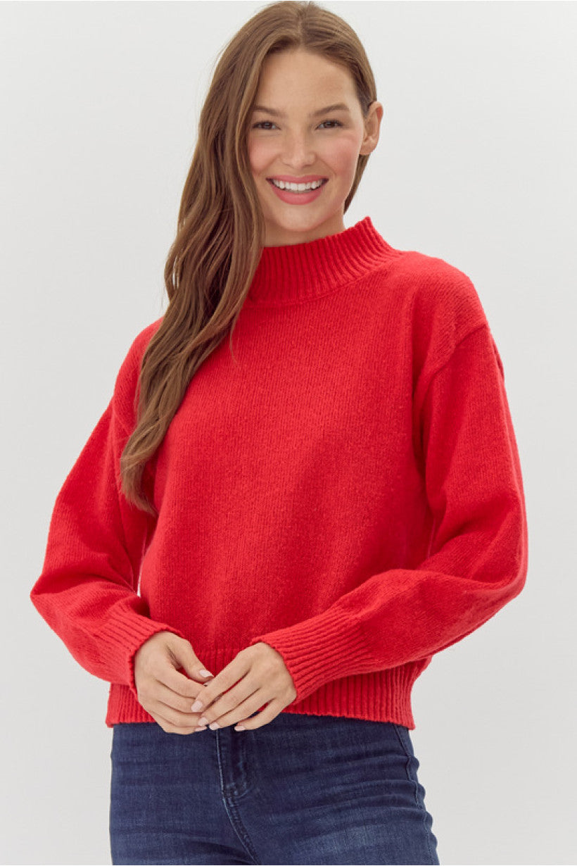 Red Knit Sweater