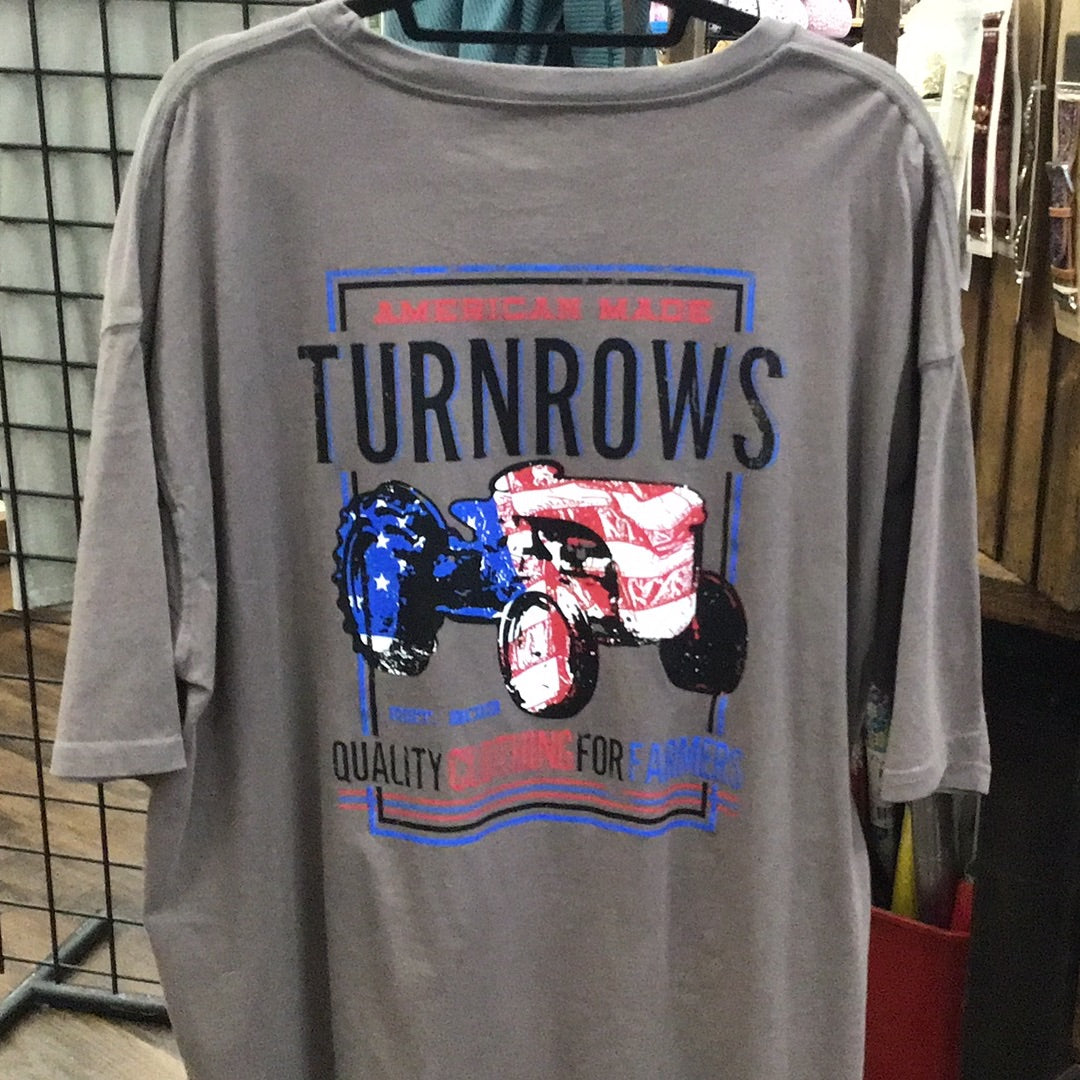 Turnrows Tee - American Made Tractor