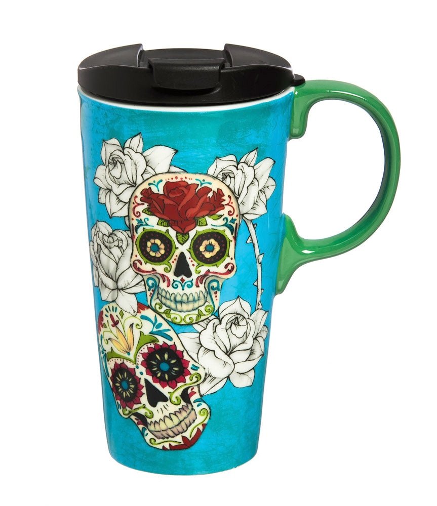 Ceramic Perfect Cup, 17oz., Day of the Dead