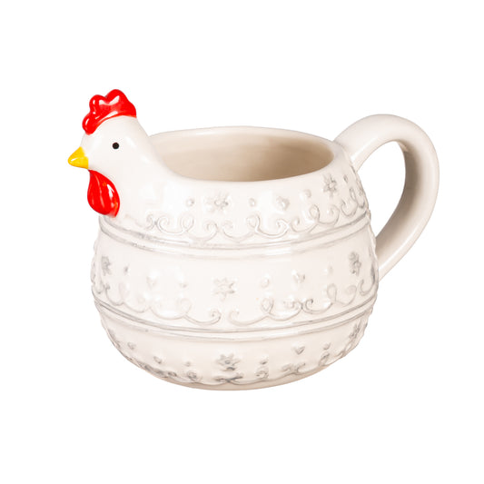 12oz. Sculpted Ceramic Rooster Cup w/ Gift Box