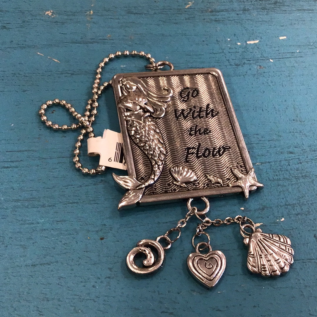 Silver Mermaid Keychain