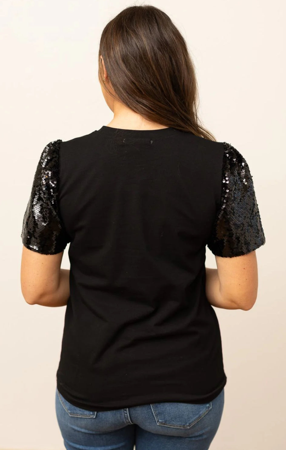 Halloween Bow Sequin Top