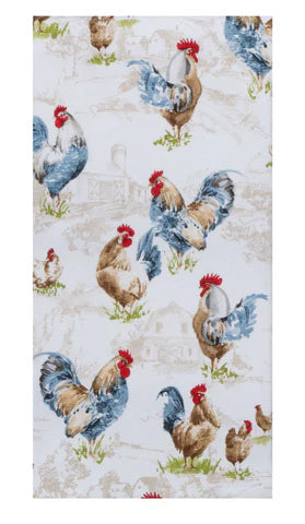 Countryside Rooster Tea Towel