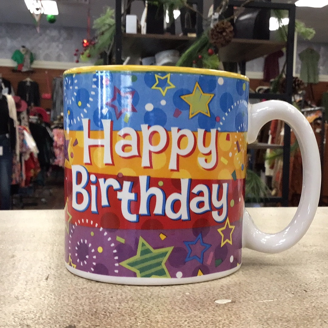 Happy Birthday Star Mug