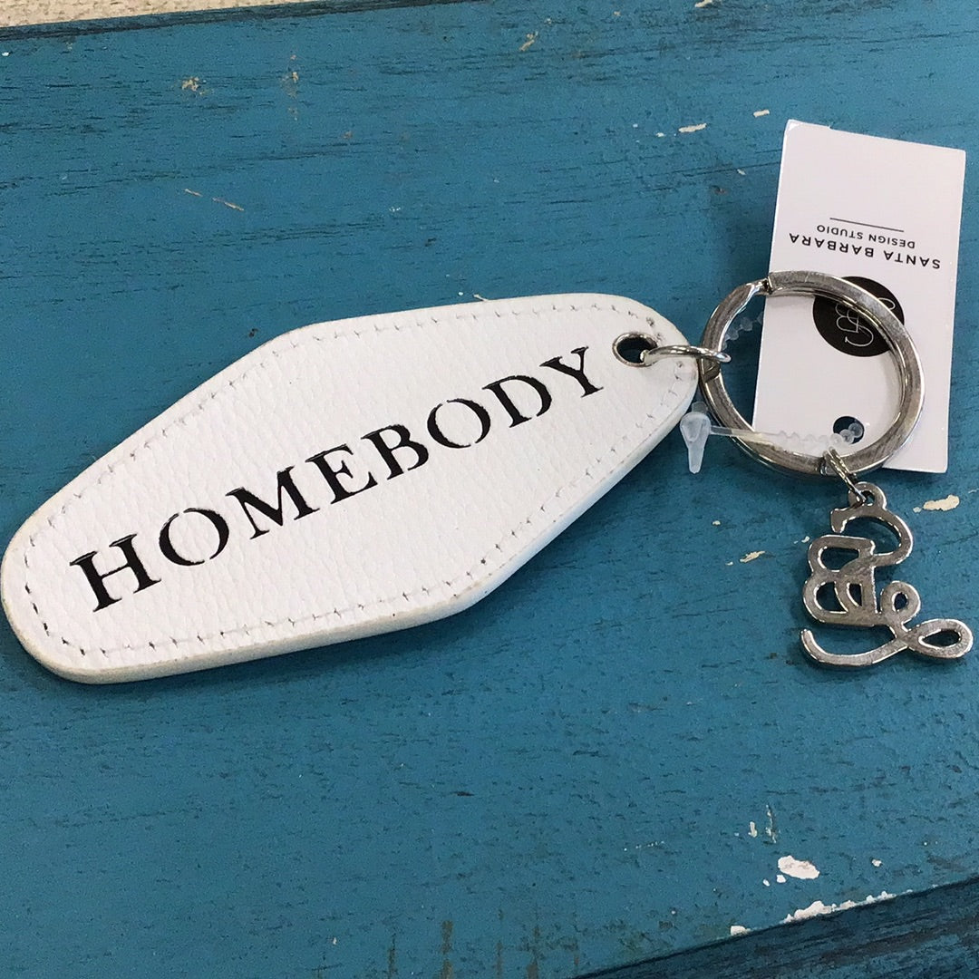 Homebody Leather Keychain