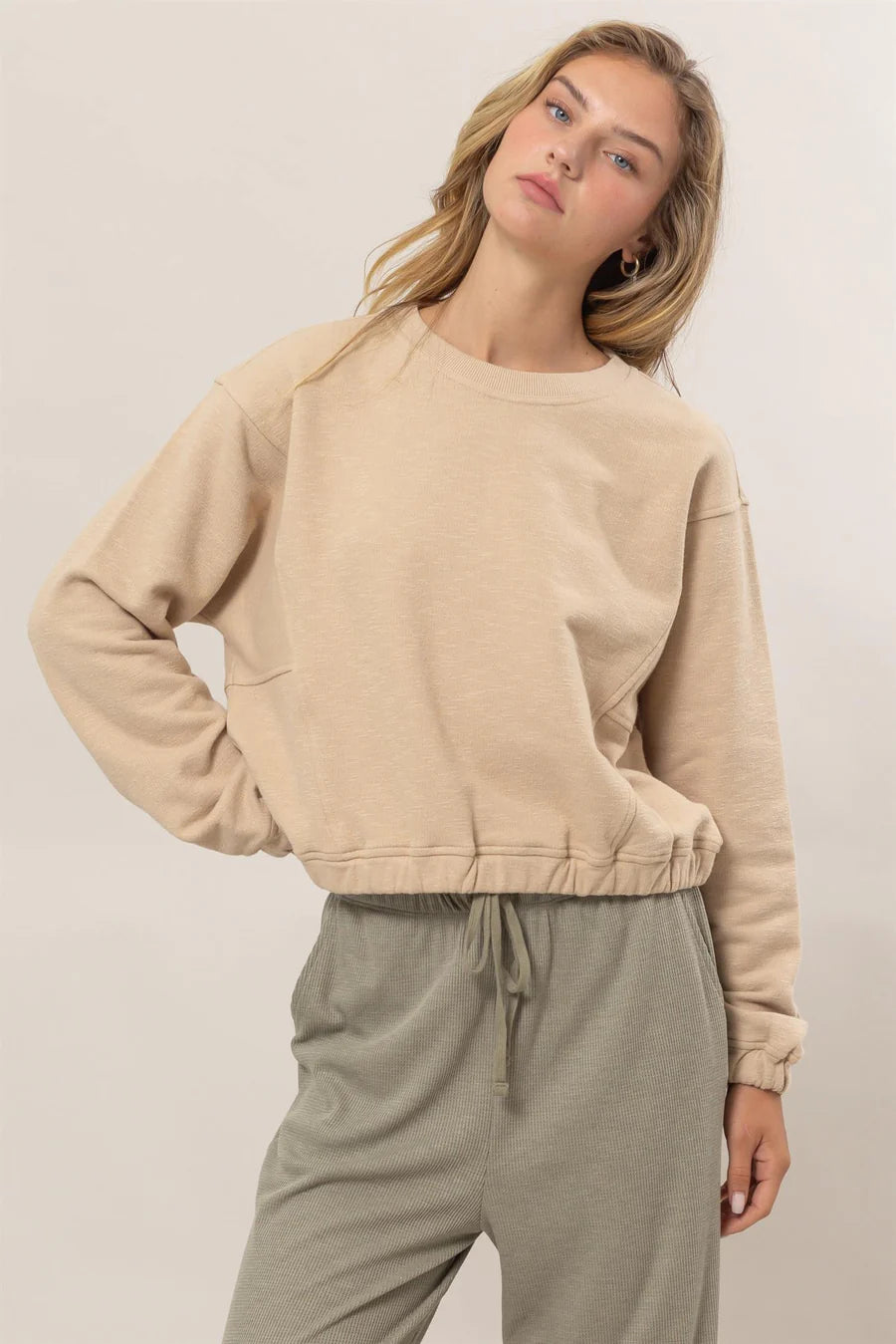 TAUPE SWEATSHIRT