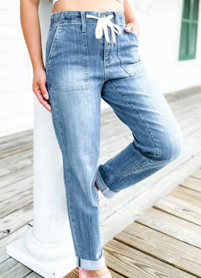 Judy Blue Pull On Denim Pants