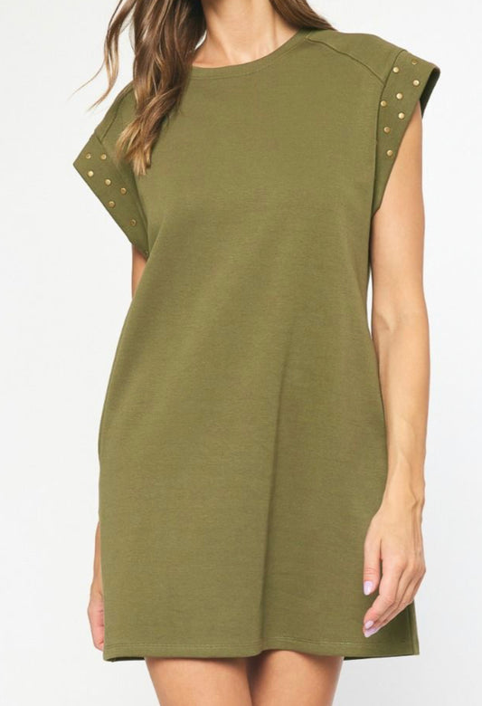 Olive Dress Gold Studded Hangers