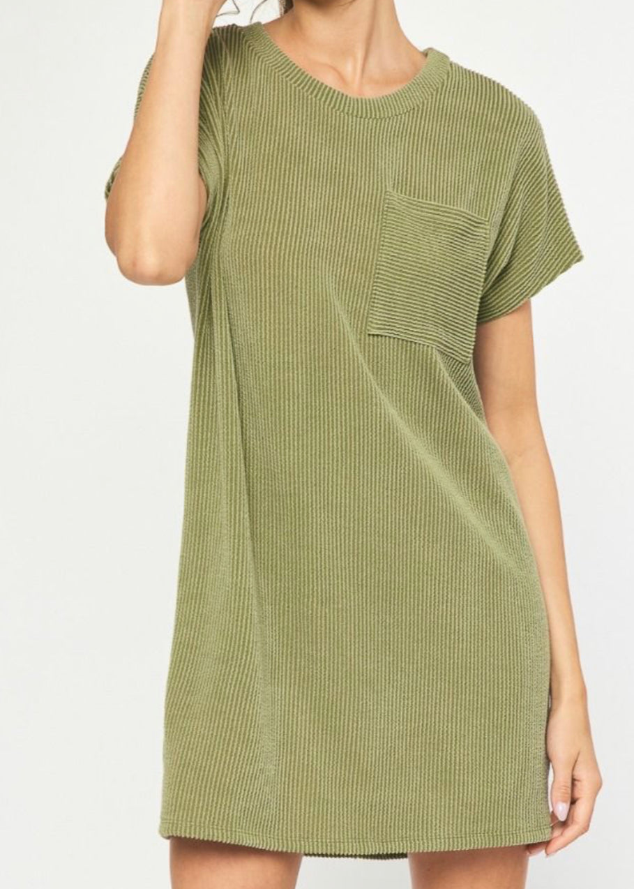 Army Ribbed Dress