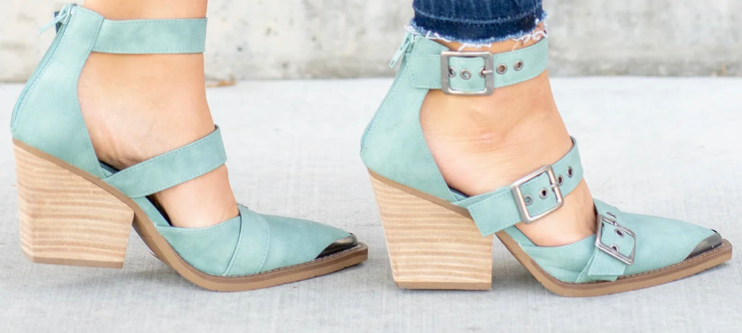 Turquoise Irina Wedge By Very G