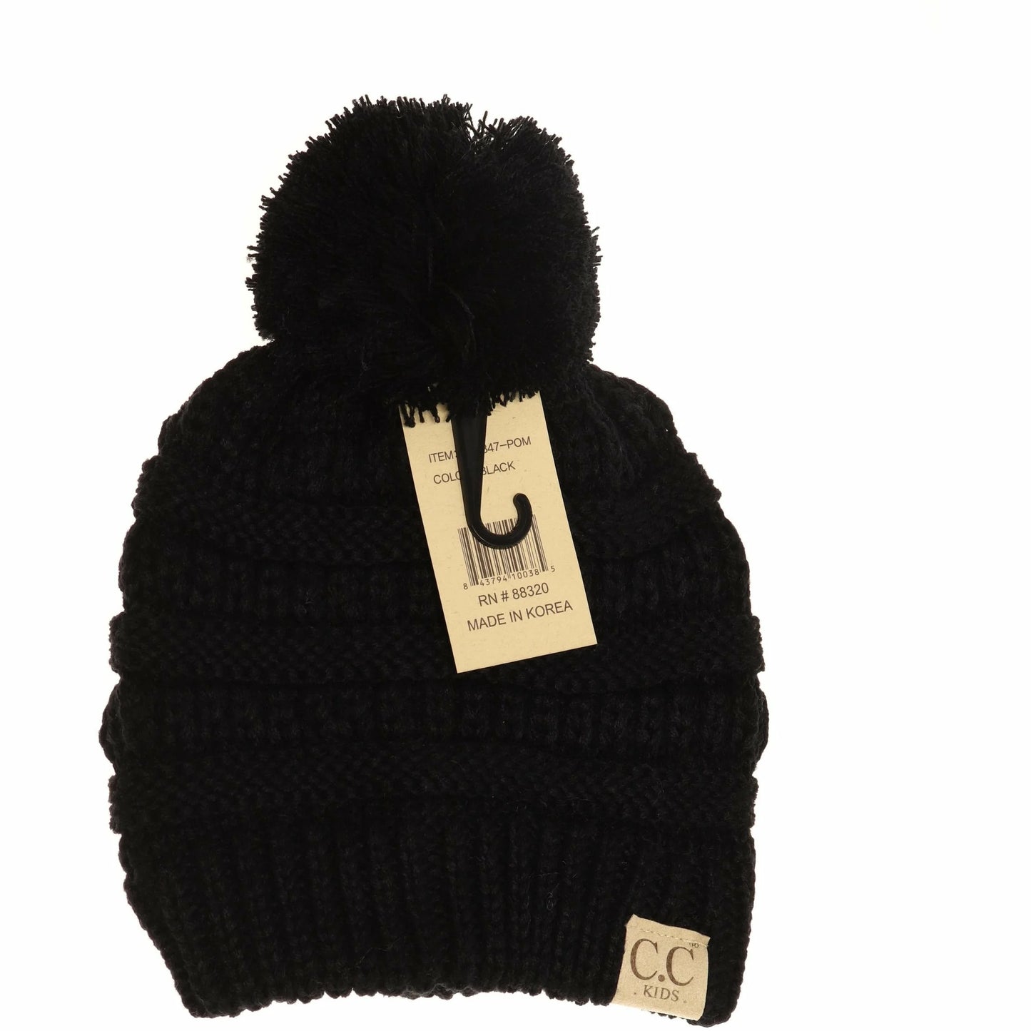 C.C Pom Beanie - Black