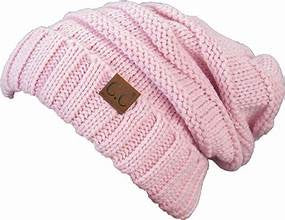 C.C Slouchy Beanie - Pale Pink