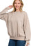 Fleece Oversized Pullover Ash Mocha