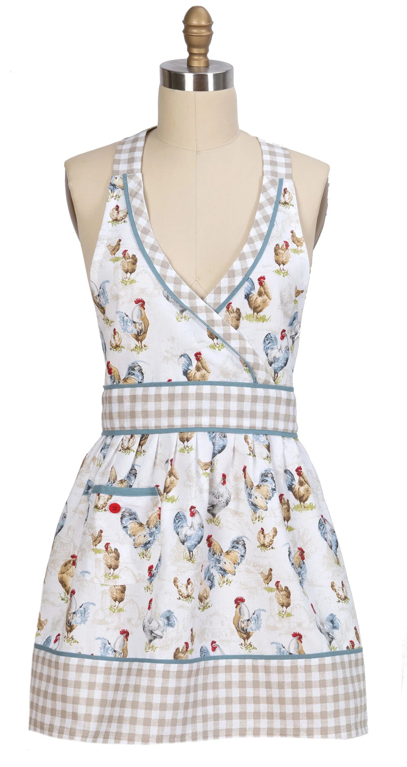 Apron Adult Hostess, Countryside Rooster