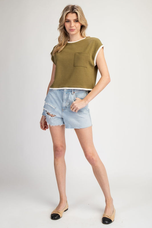 Olive Ivory Crop