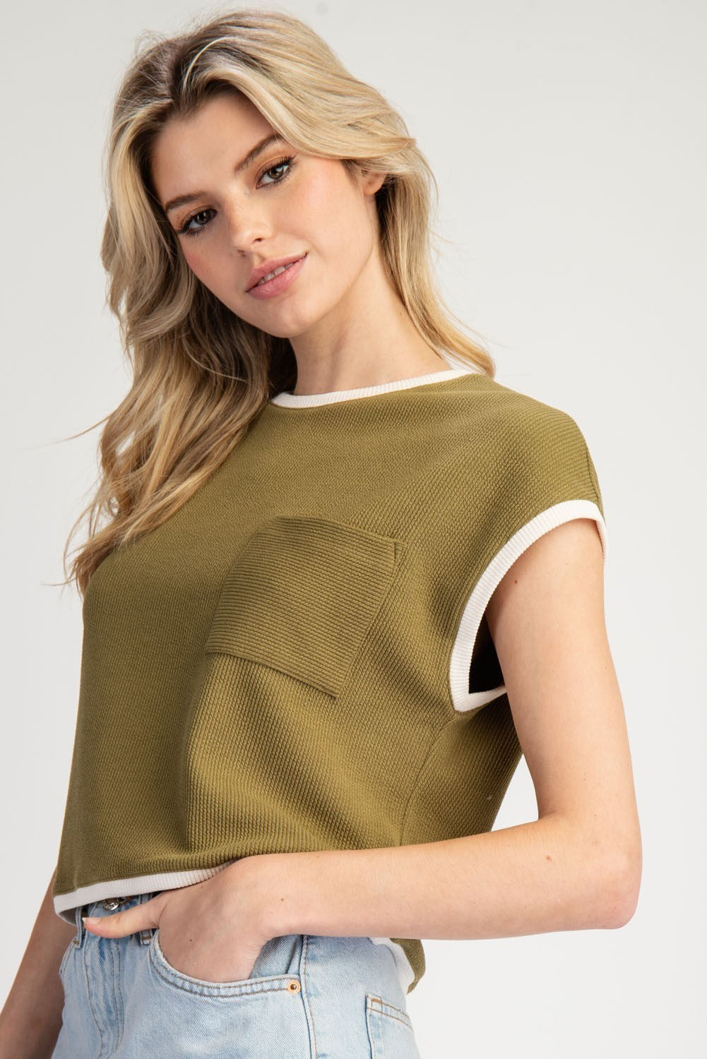 Olive Ivory Crop