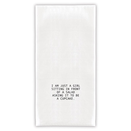 I'm Just A Girl Tea Towel