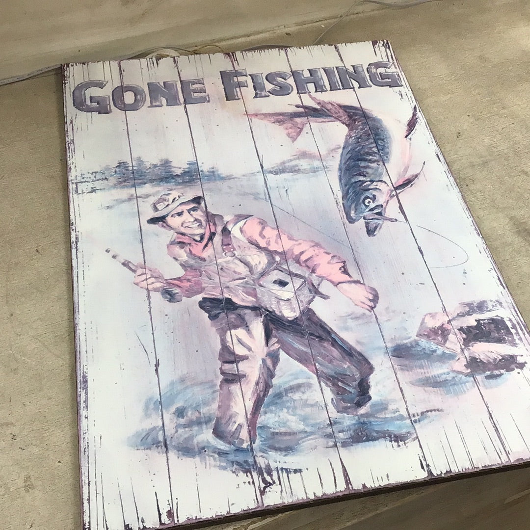 Gone Fishing Sign