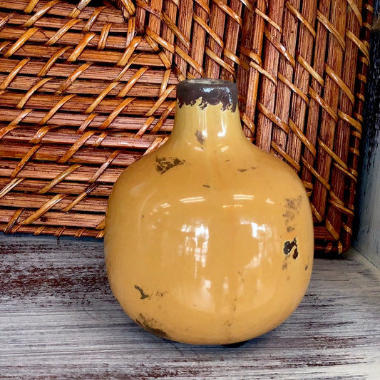 Small Yellow Vase Decor