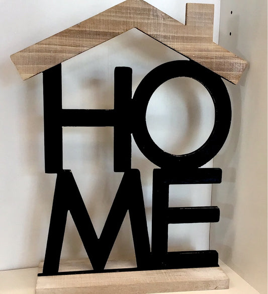 Home Wooden Standing Sign