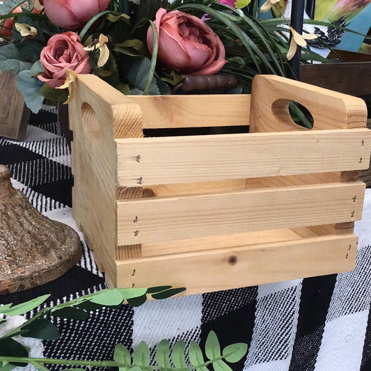 Small Wood Crate Decor