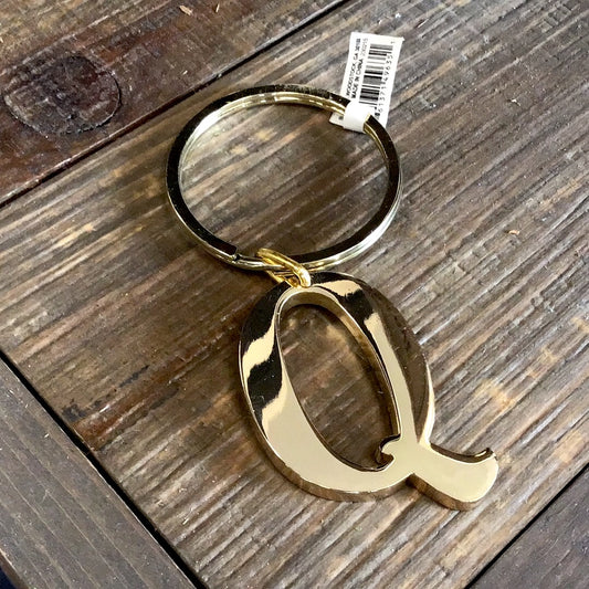 Gold Letter Keychain - Q