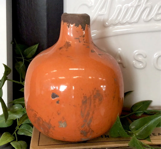 Orange Small Vase Decor