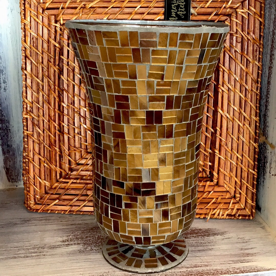 Tall Copper Vase Decor