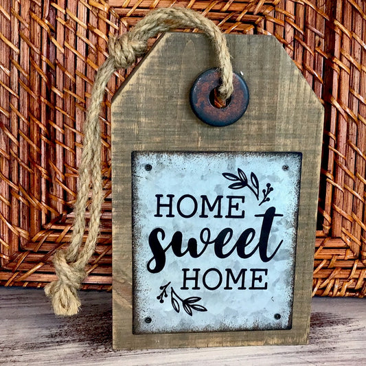 Home Sweet Home Wooden Hang Sign