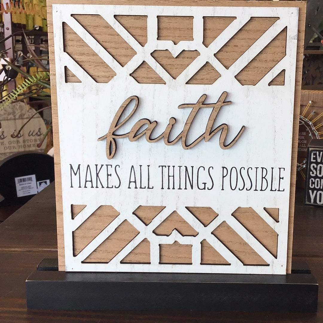 Faith Makes Sign