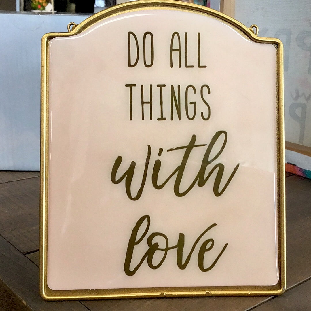 With Love Easel Sign