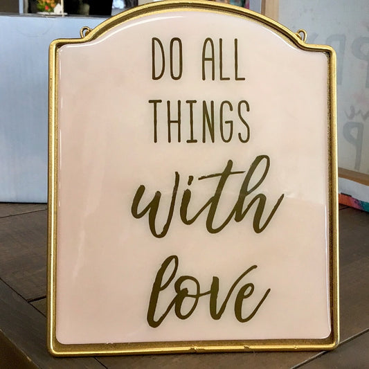 With Love Easel Sign