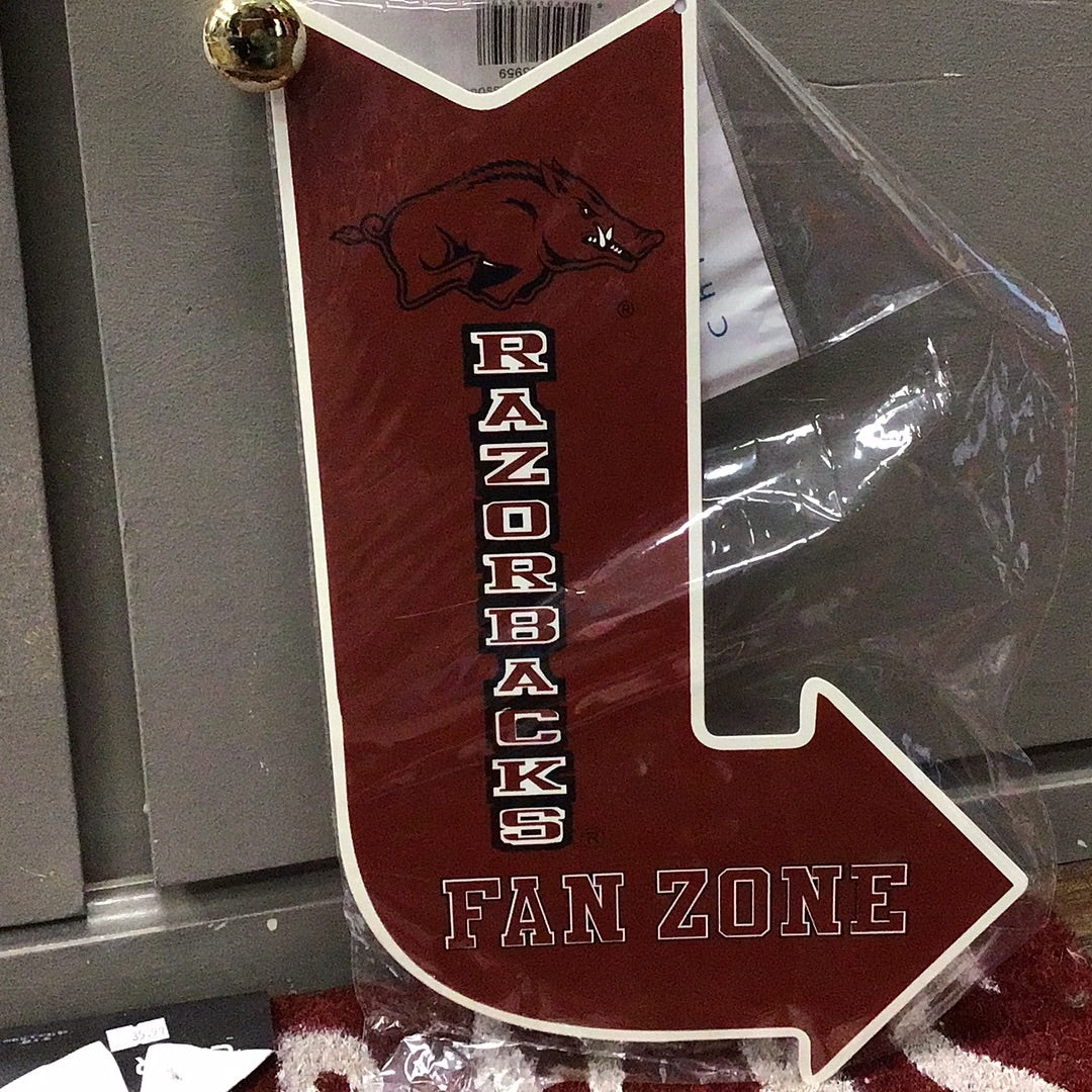 Razorbacks Fan Zone Sign