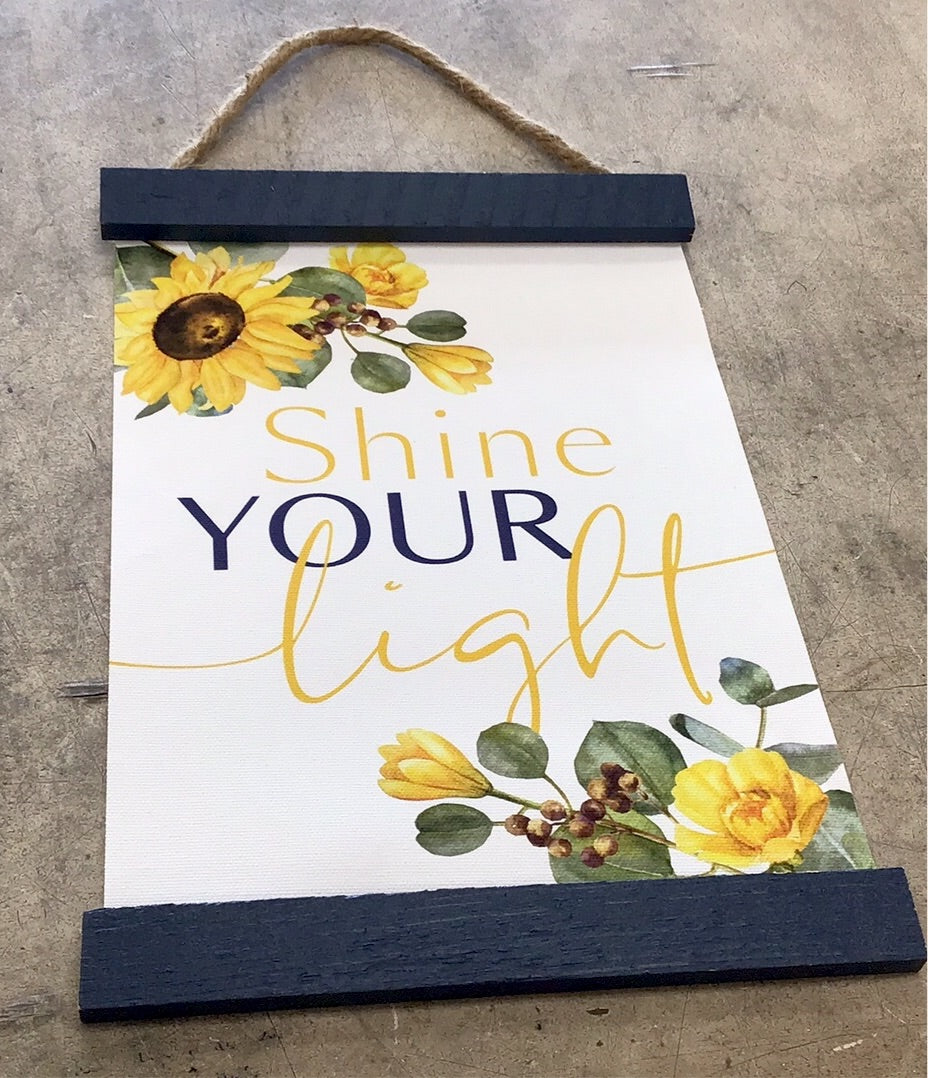 Shine Your Light Hanging Decor