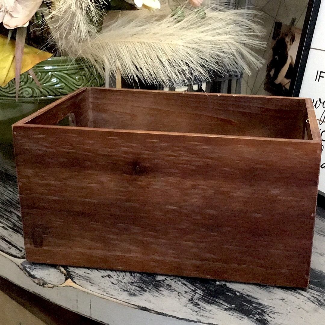 Dark Wooden Decor Box