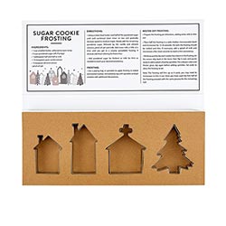 Christmas Village Cookie Cutter Book Box - Set of 4