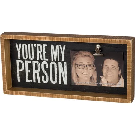 Inset Box Frame - Person