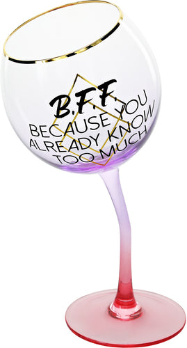 BFF Wine Glass