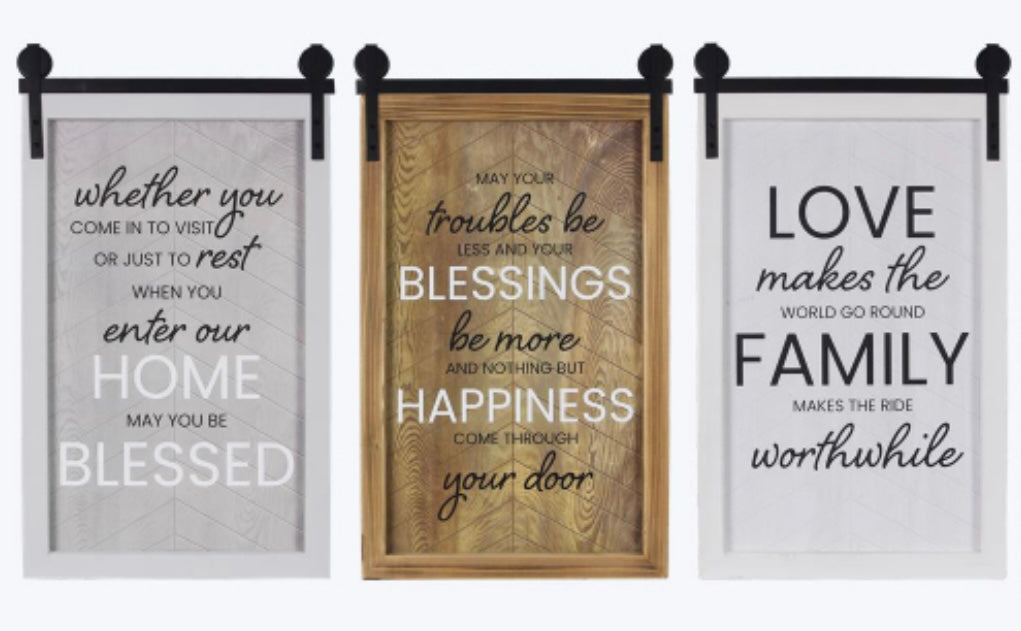 Barn Door Signs | LOVE/FAMILY | BLESSING/HAPPINESS | HOME/BLESSED