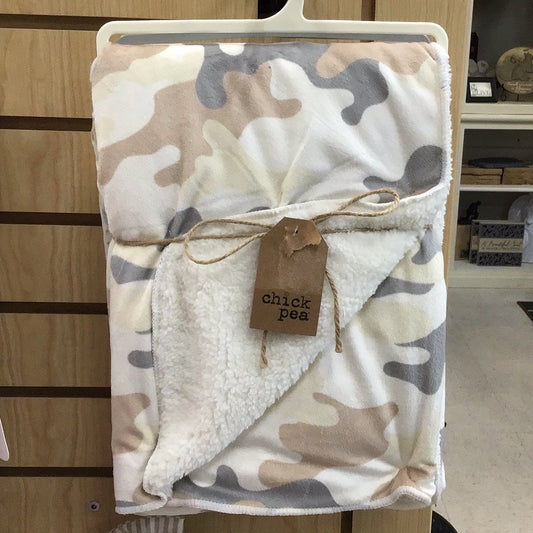 Neutral Camo Blanket