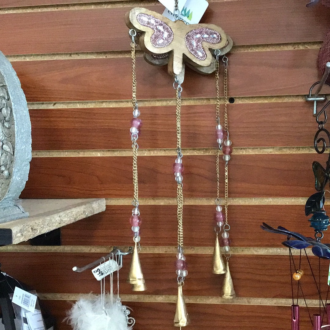 Pink Dragonfly Wind Chime