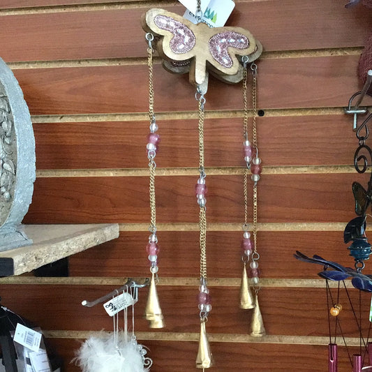 Pink Dragonfly Wind Chime