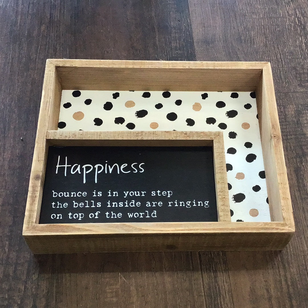 Inset Box Sign - Happiness