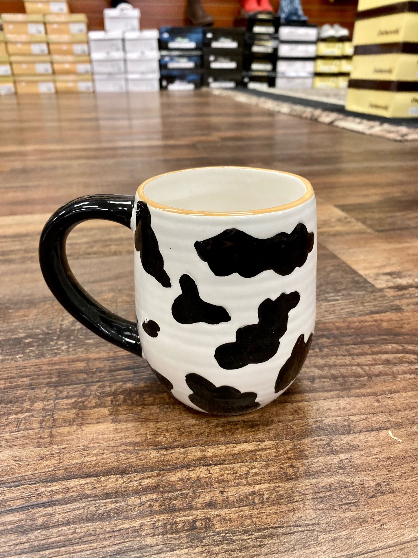 Cow Print Ceramic Mugs