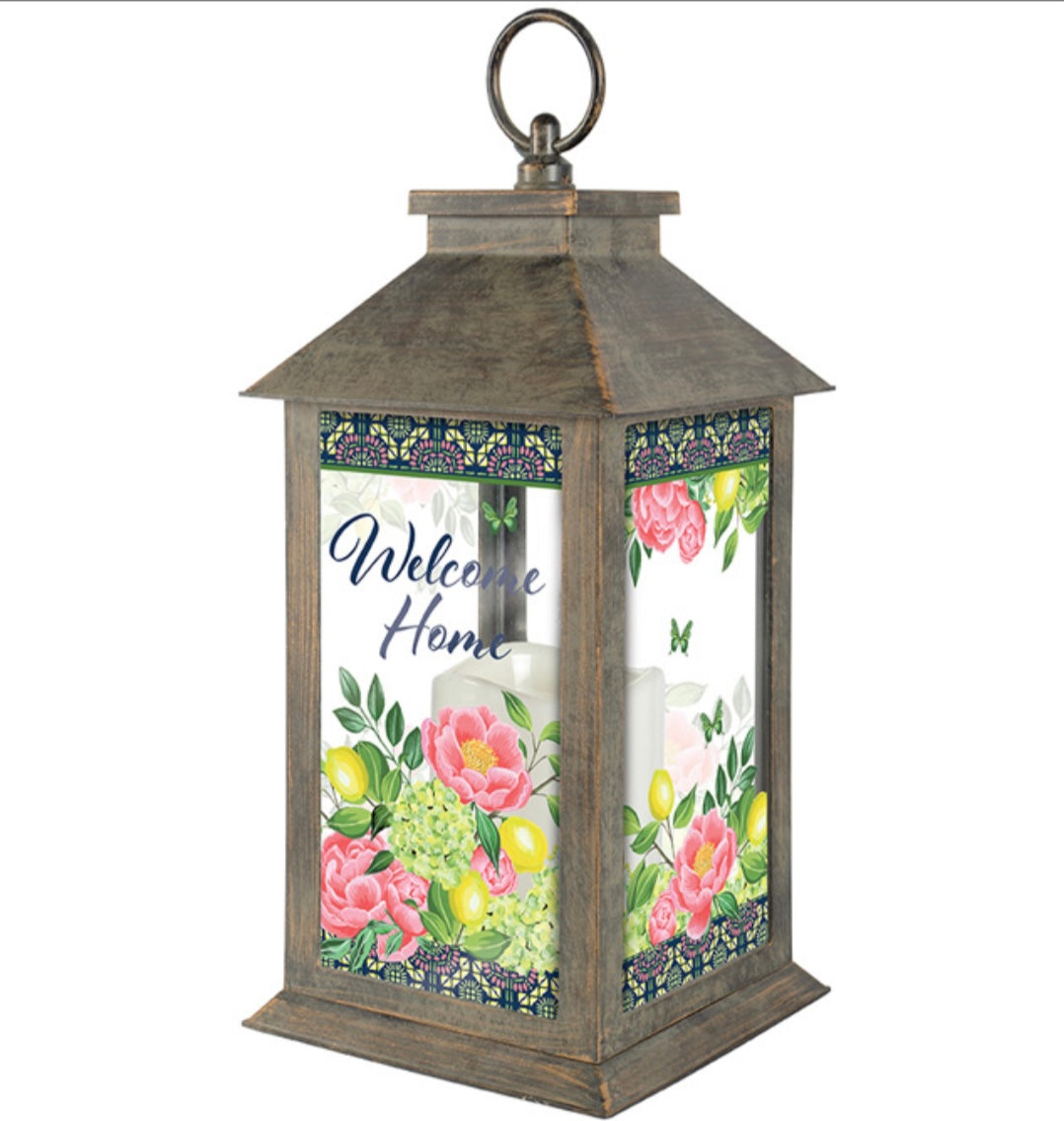 Fresh Floral Welcome Home | Lantern